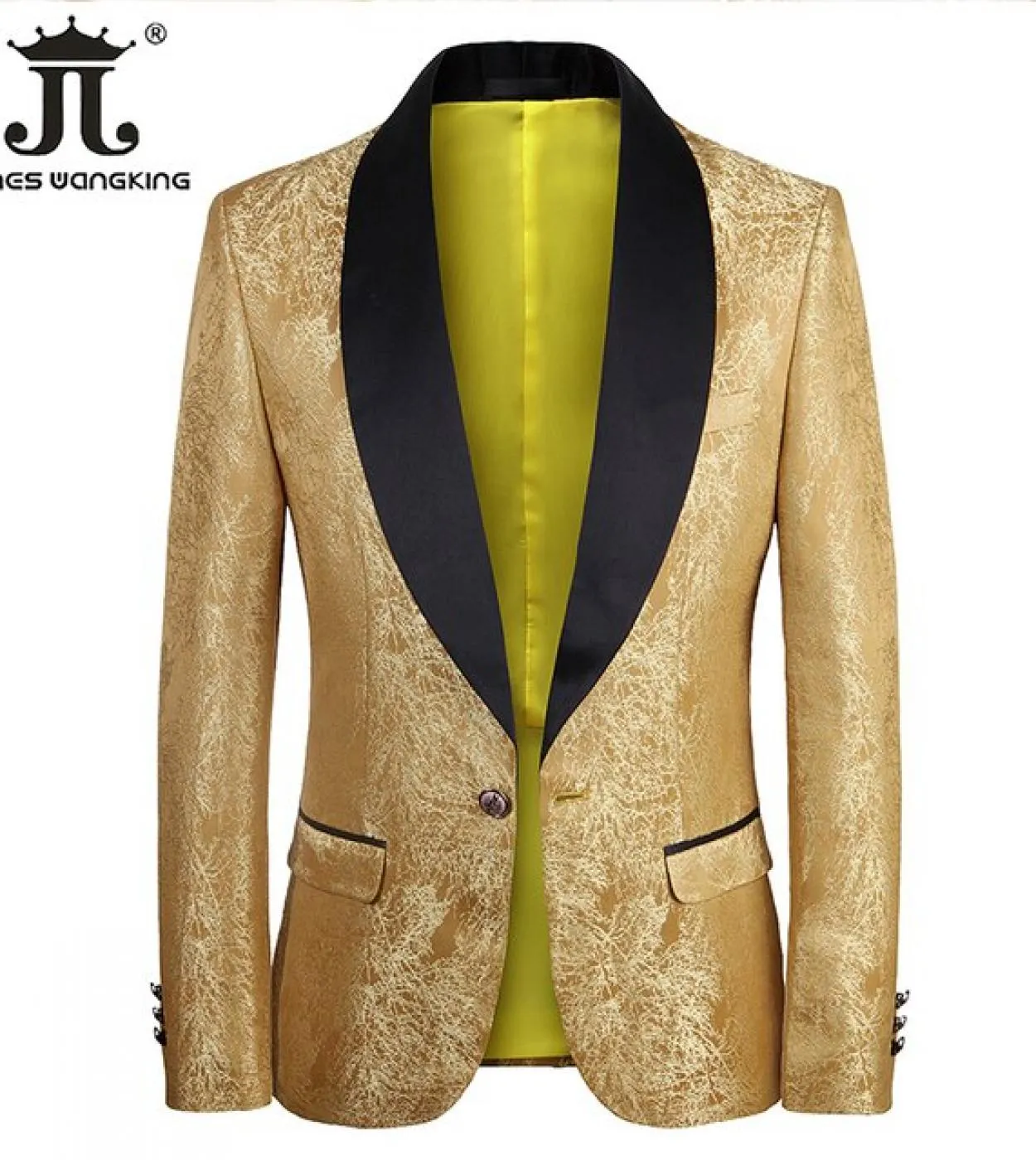 2022 New Jacquard Suit British Style Mens Business Wedding Party Tuxedo Dress Blazer Abbigliamento Slim Giacca da uomo