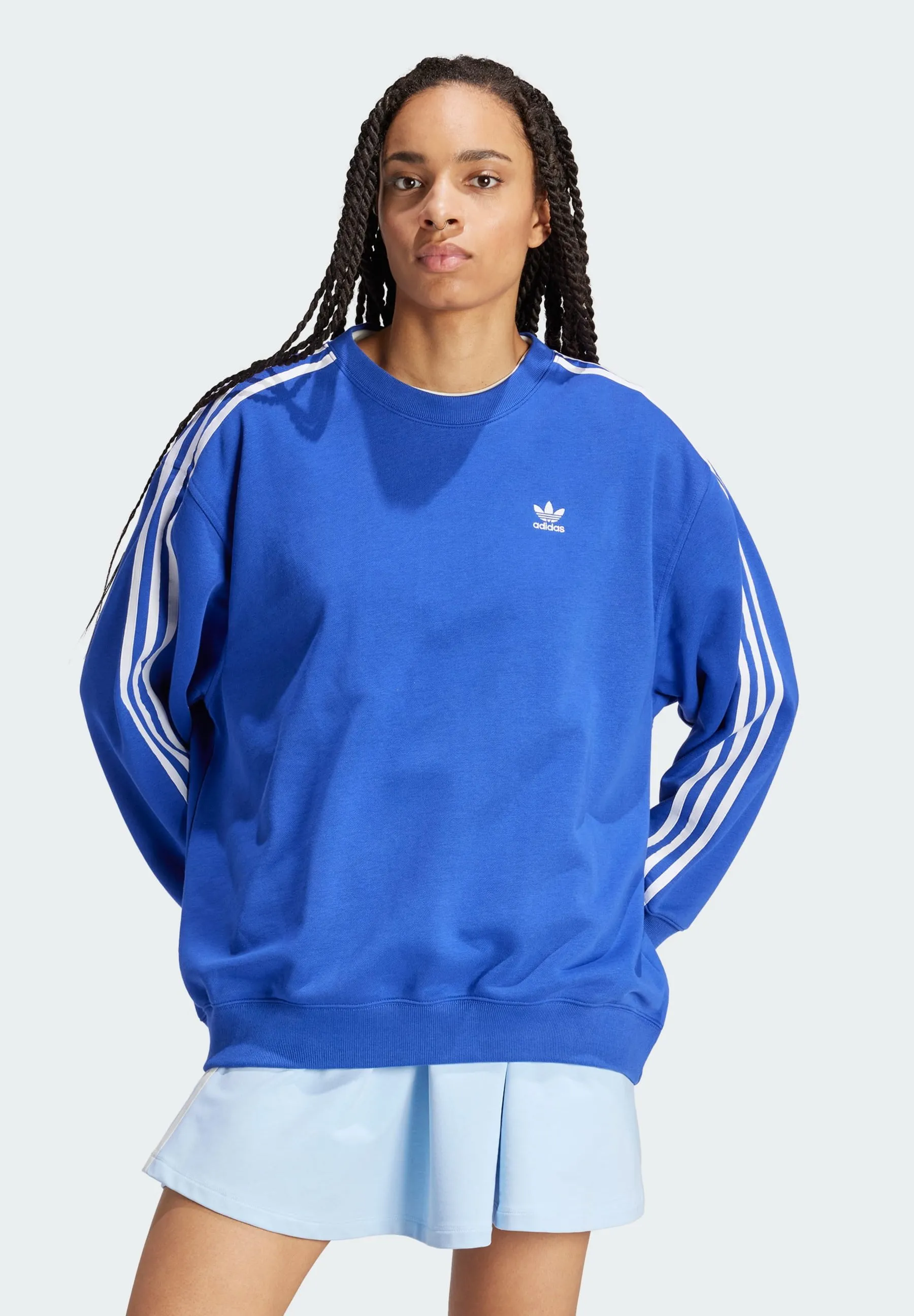 3-STRIPES OVERSIZED CREW - Felpa