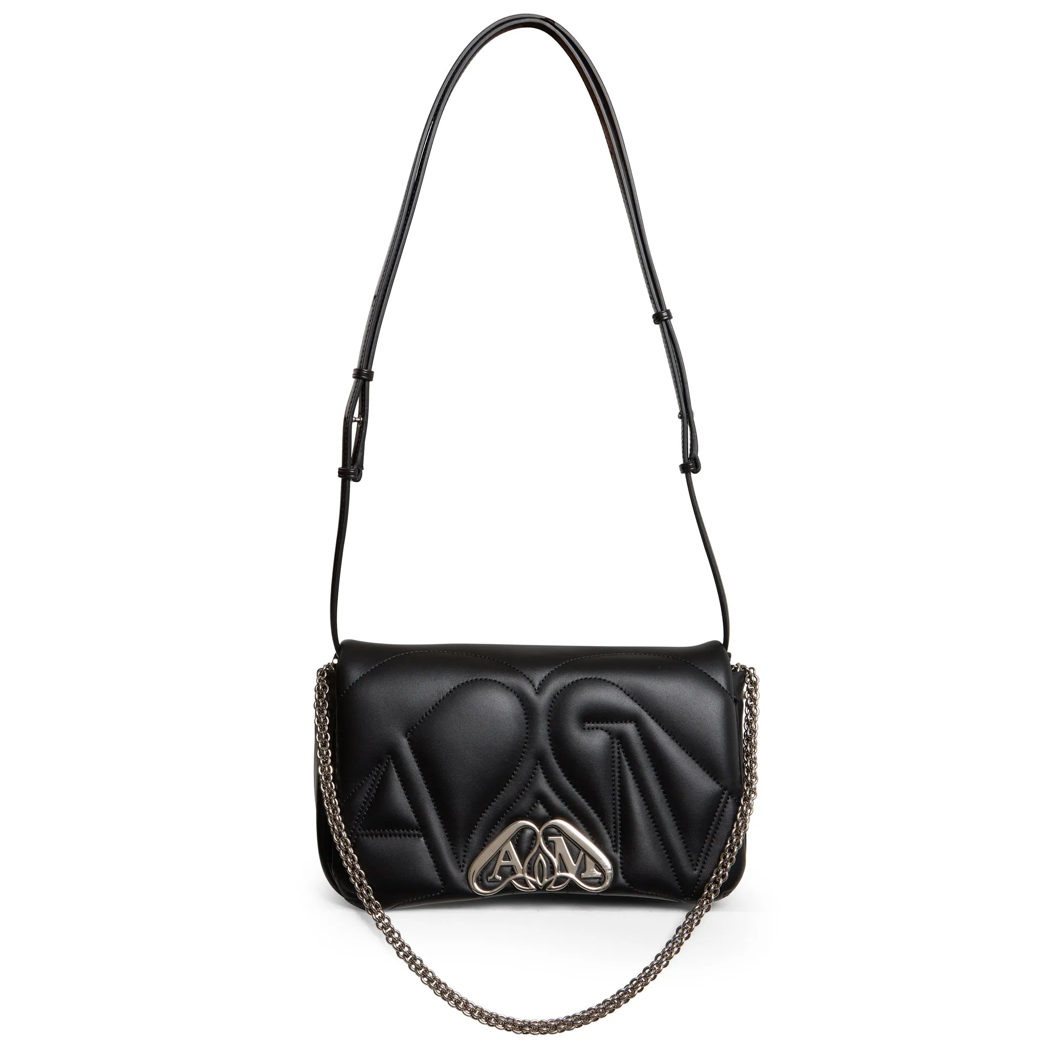 ALEXANDER MCQUEEN  Borsa ''The Seal'' in pelle nera