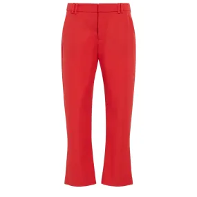 BALMAIN  Pantalone sartoriale in lana rossa