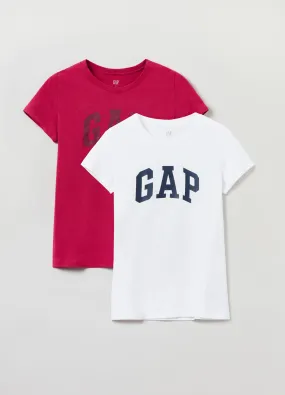 Bipack t-shirt in cotone con stampa logo