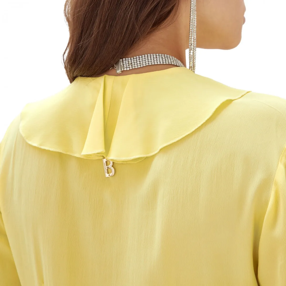 Blusa Con Ruches Yellow