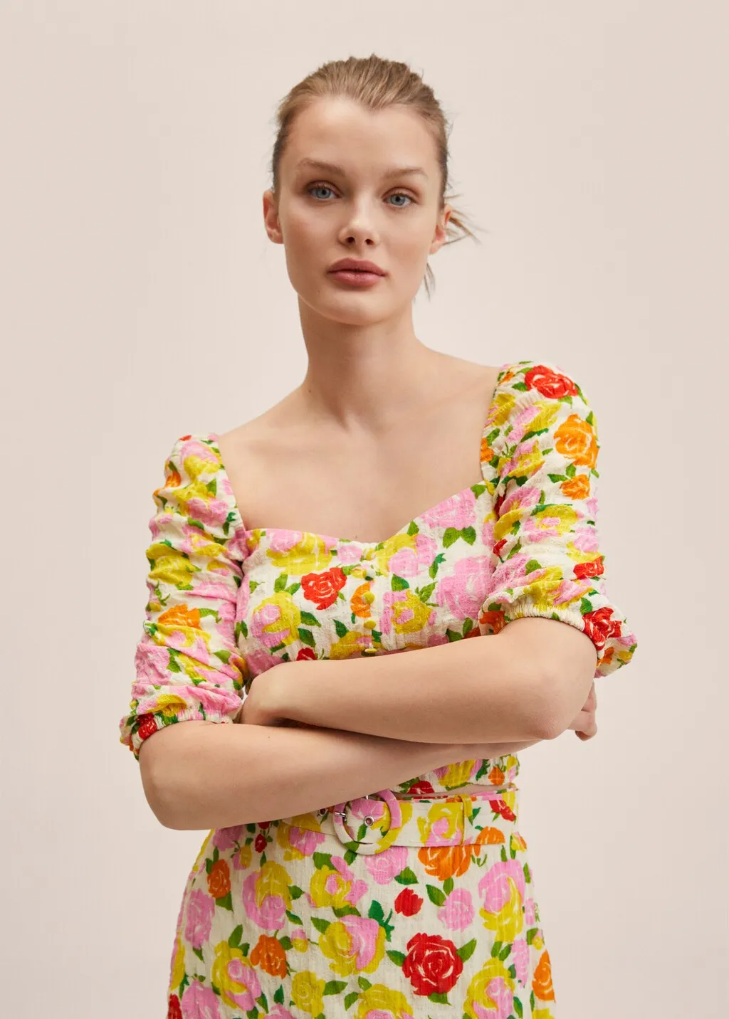 Blusa stampa fiori