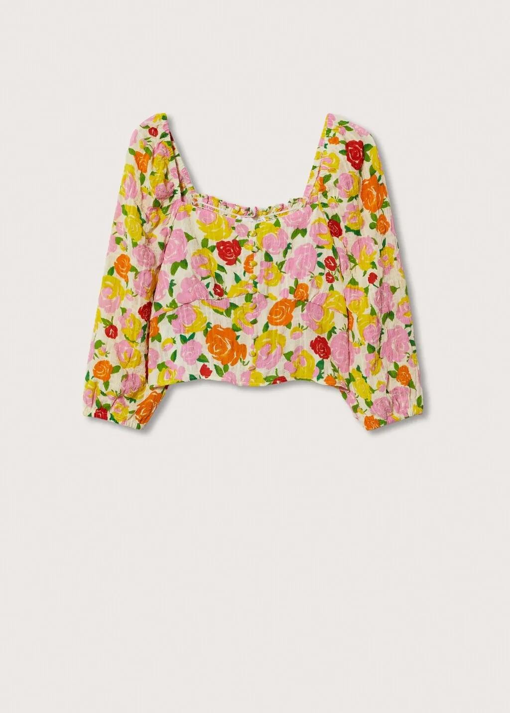 Blusa stampa fiori