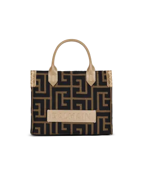 Borsa shopper B-Army piccola in jacquard con monogramma PB labirinto