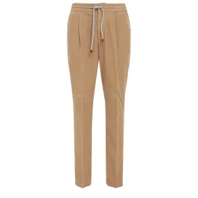 BRUNELLO CUCINELLI  Pantalone in velluto beige