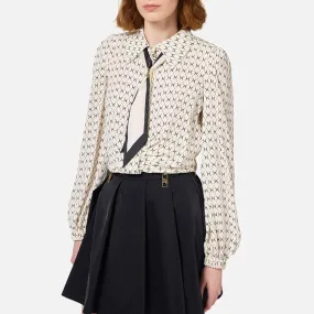 Camicia Elisabetta Franchi Cropped in georgette Donna