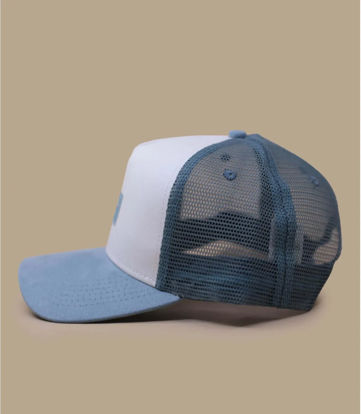 Cappello in rete scamosciataCappellini Hydrangea Trucker blue     