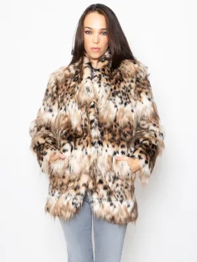 Cappotto in Eco Fur Marrone