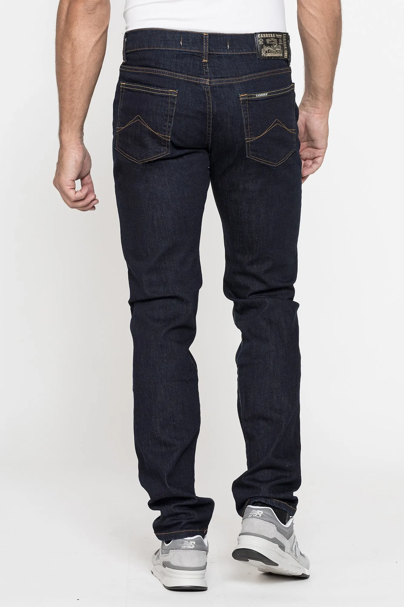 Carrera  ---------    ------------Jeans 5 tasche mod. 710 in denim elasticizzato 12,5 oz. - Blu scuro