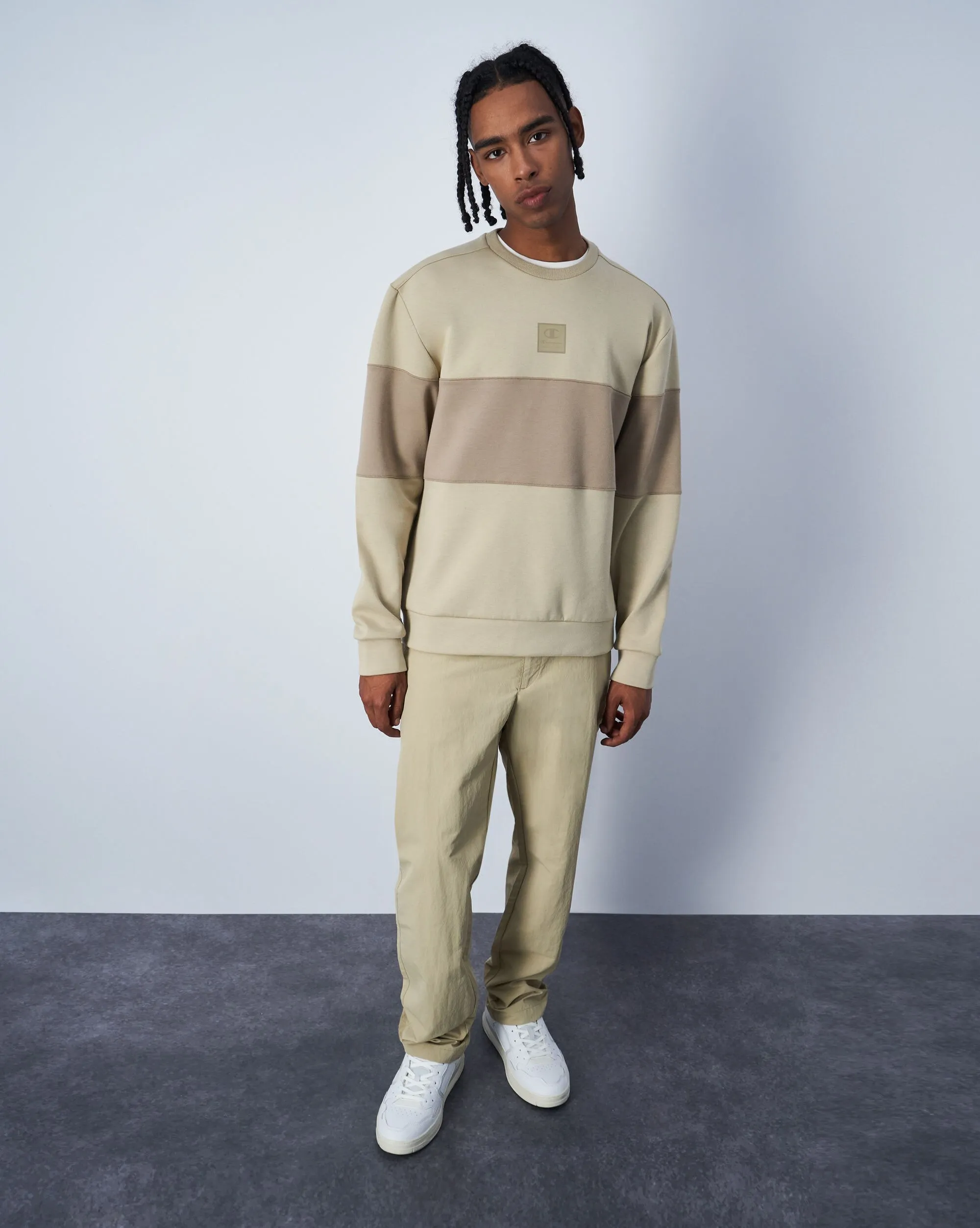 Champion Pantaloni in Nylon Beige Uomo