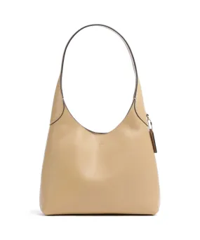  Coach Brooklyn 28 Borsa hobo pelle a grana fine beige  