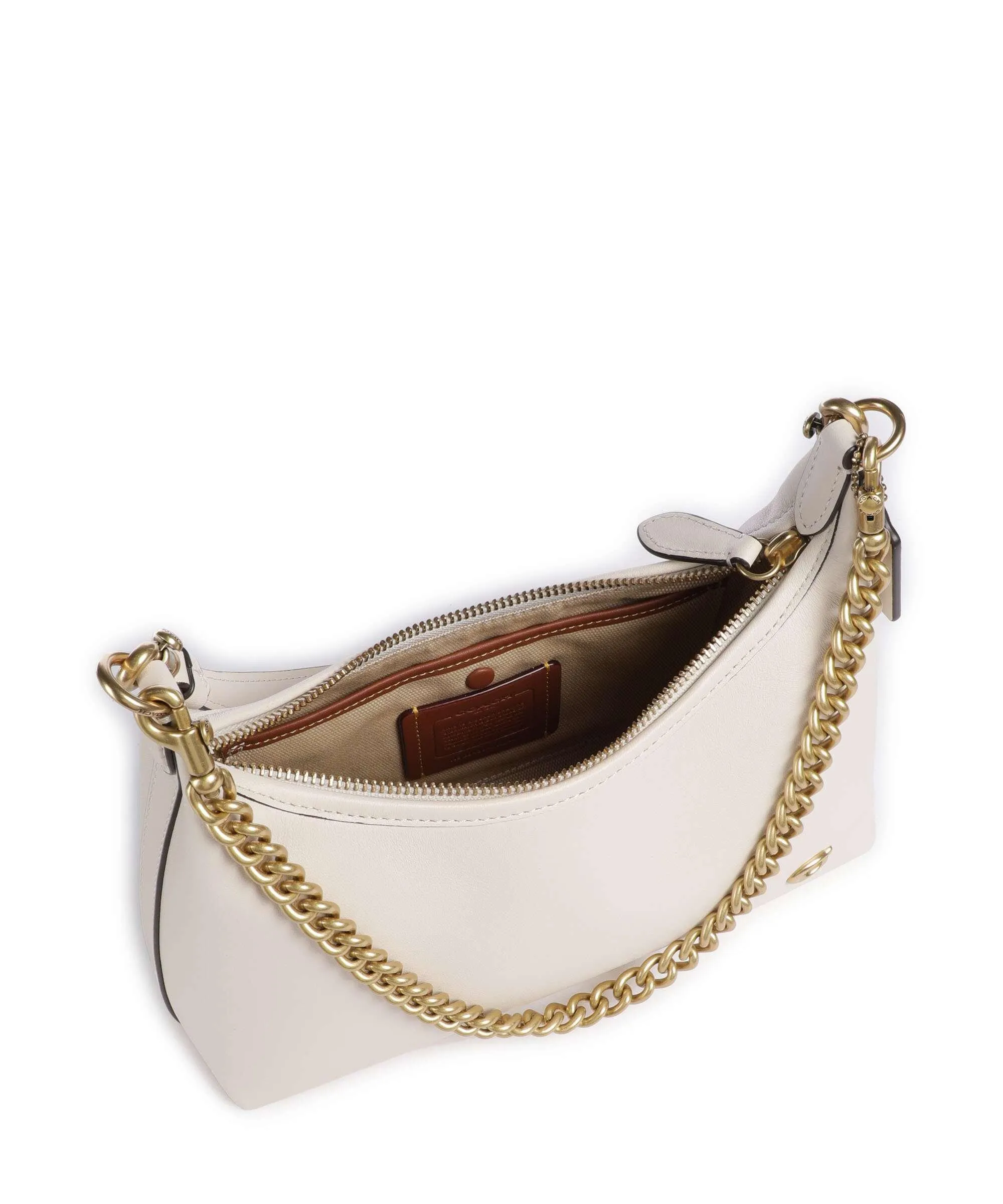  Coach Juliet 25 Borsa a spalla pelle bovina bianco  