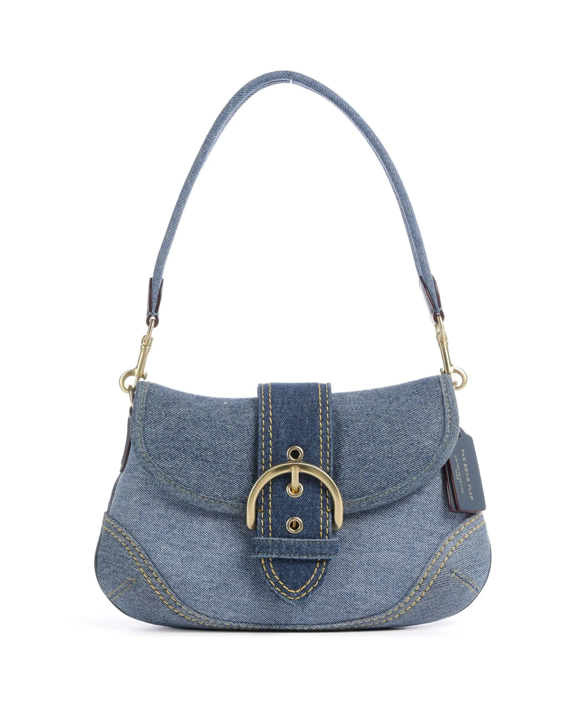  Coach Soho Borsa a spalla tissu jeans  