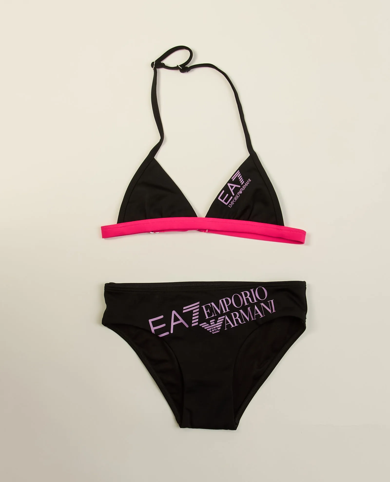 Costume bikini EA7 per bambine con stampa logo