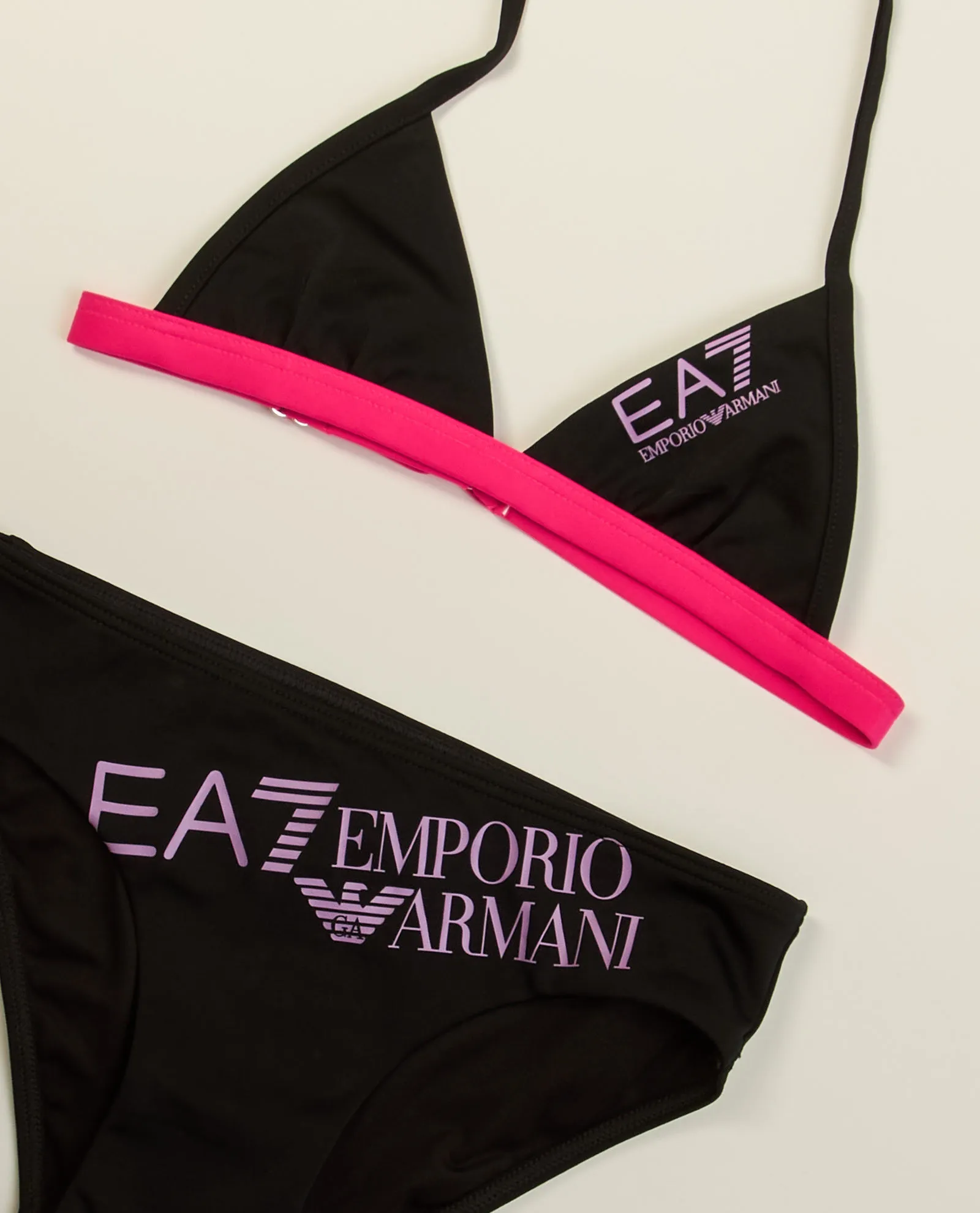 Costume bikini EA7 per bambine con stampa logo