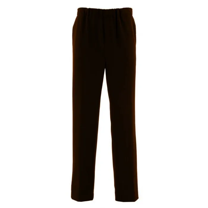 Duke - Pantalon elasticizzato, colore: Marrone