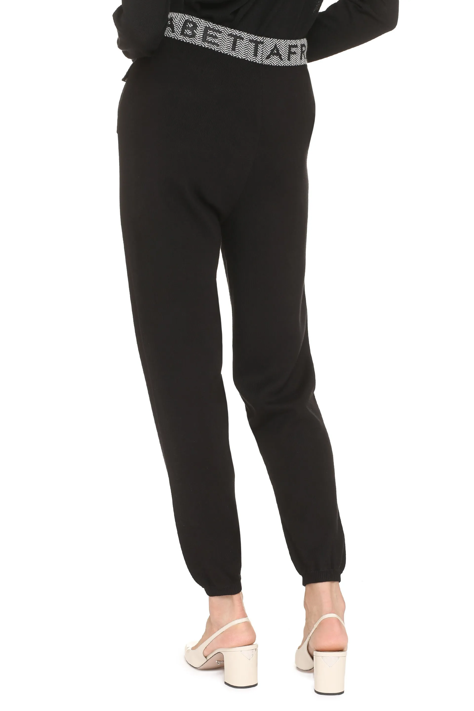 Elisabetta Franchi Pantaloni joggers in maglia