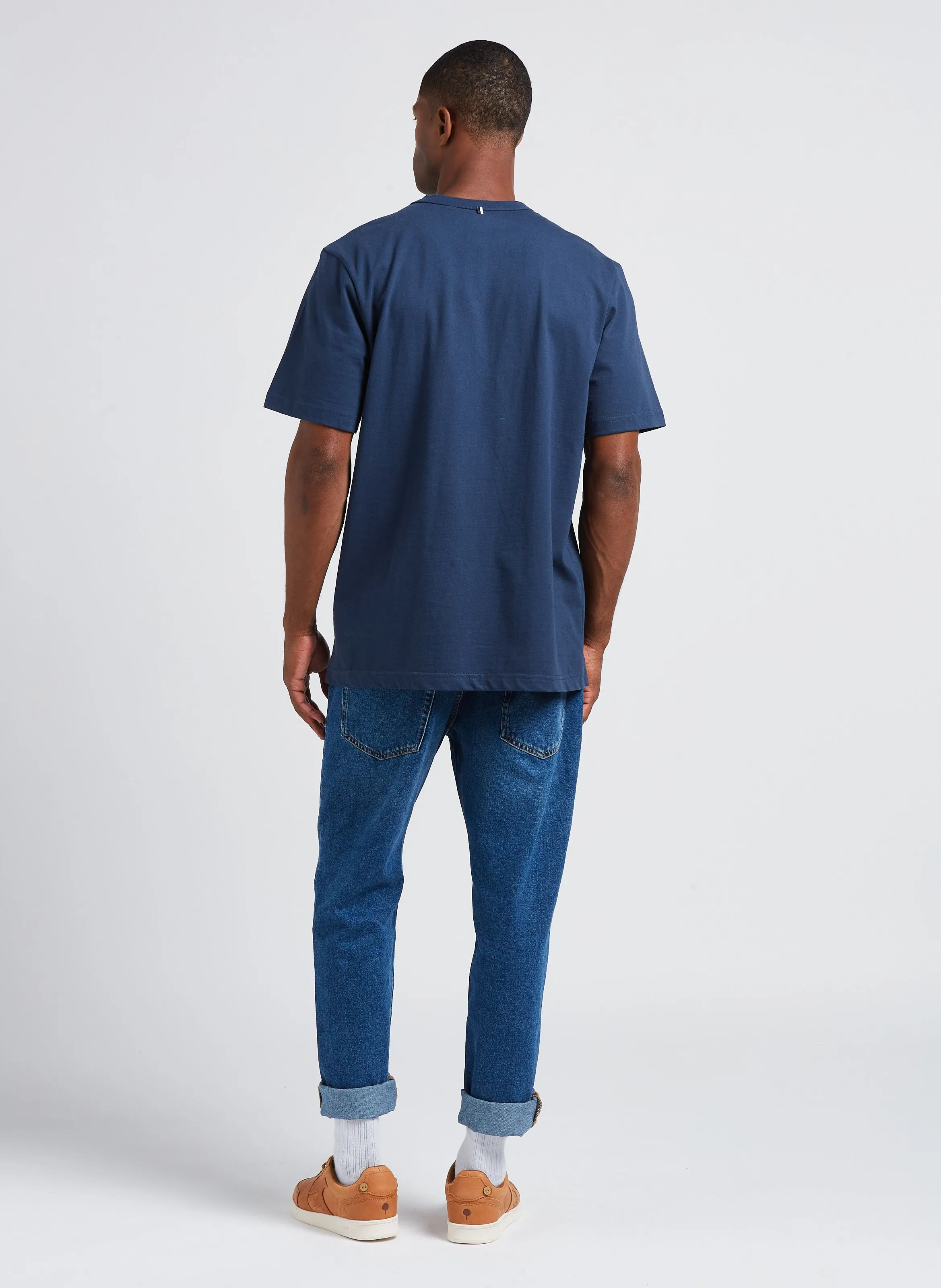  FAGUO   Jeans dritti in denim | Jeans stone-washed