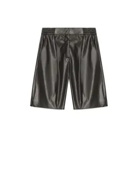 Faux leather shorts