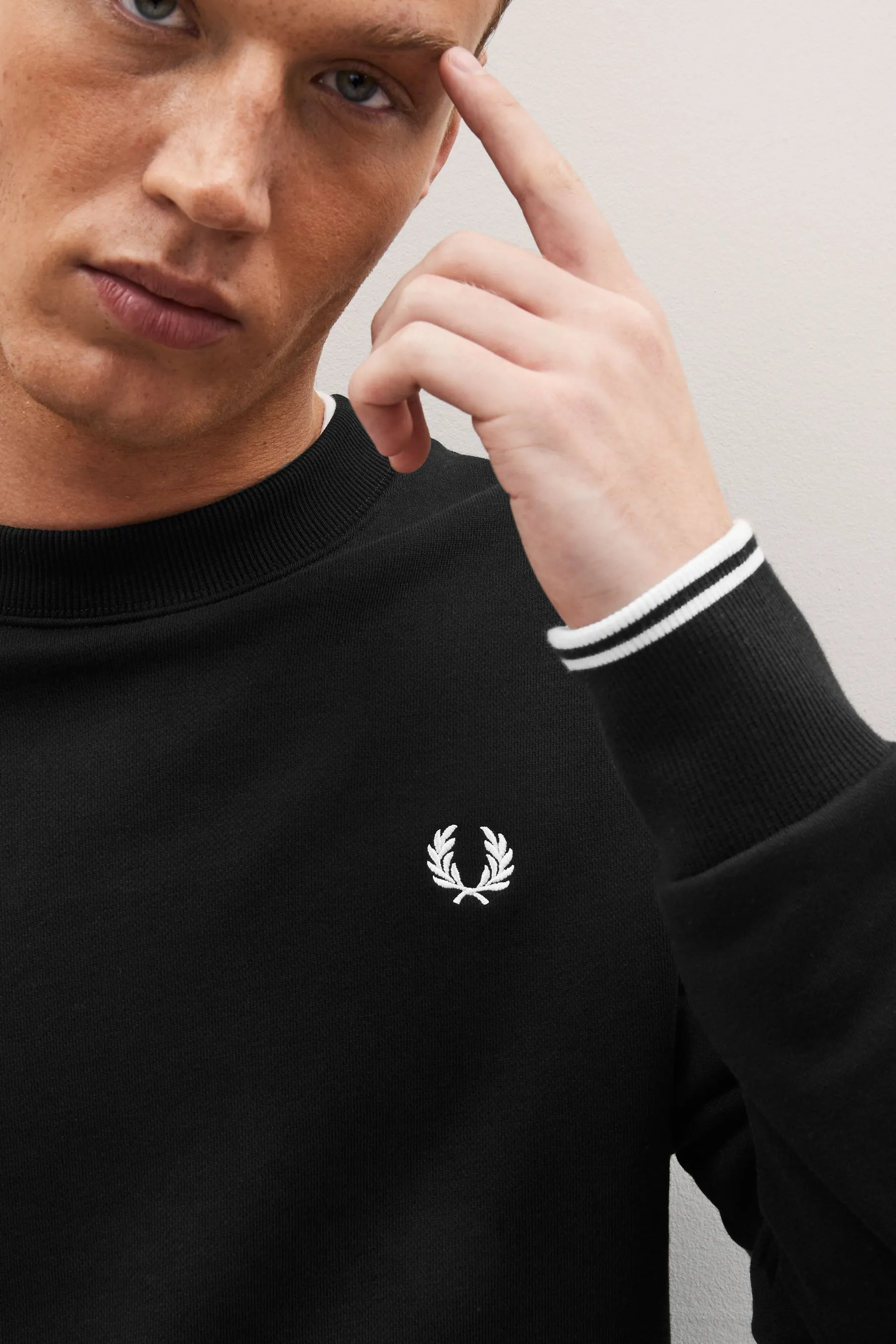 Fred Perry - Felpa girocollo marrone