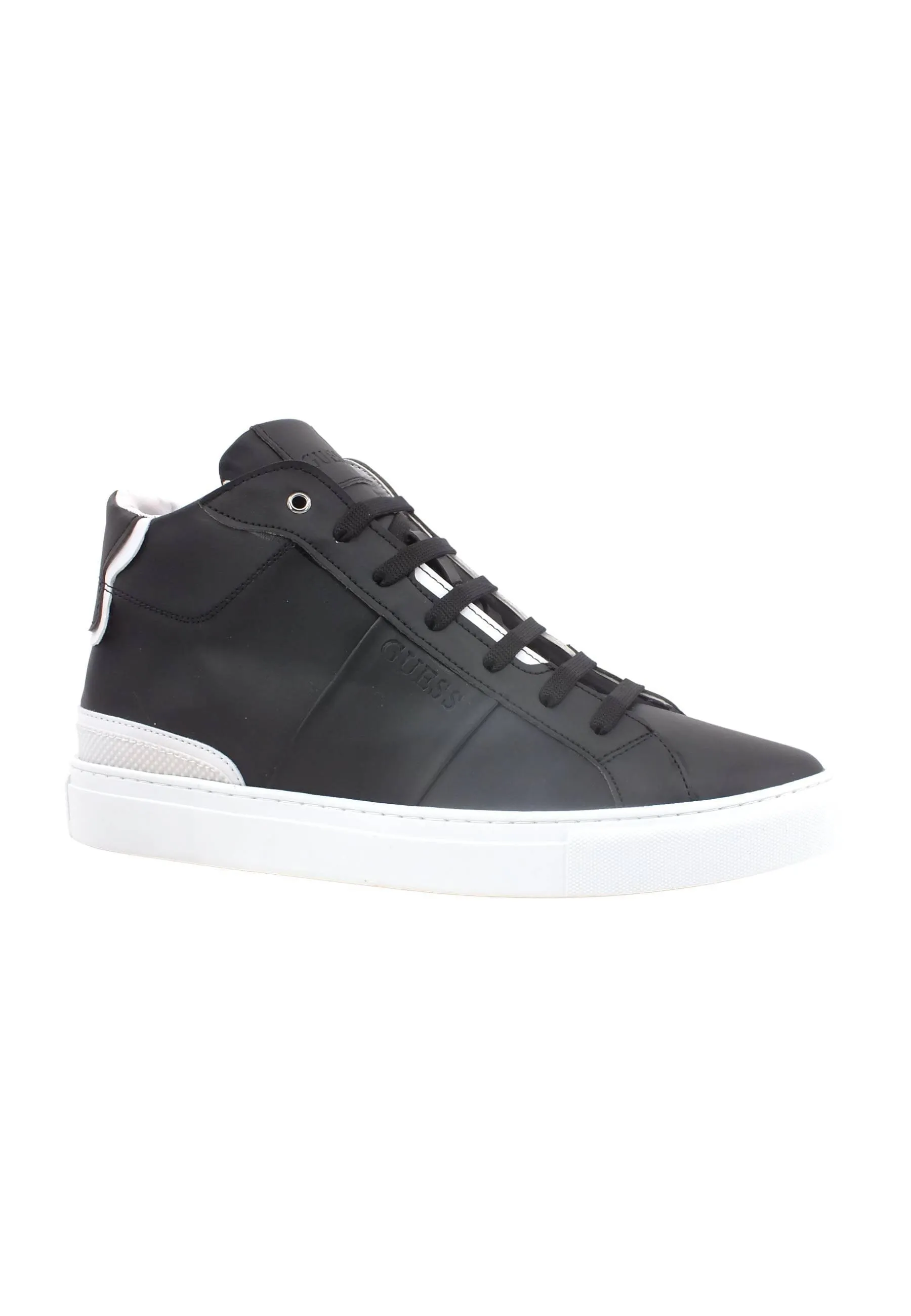 GUESS Sneaker Hi Uomo Black White FM5TOMELE12