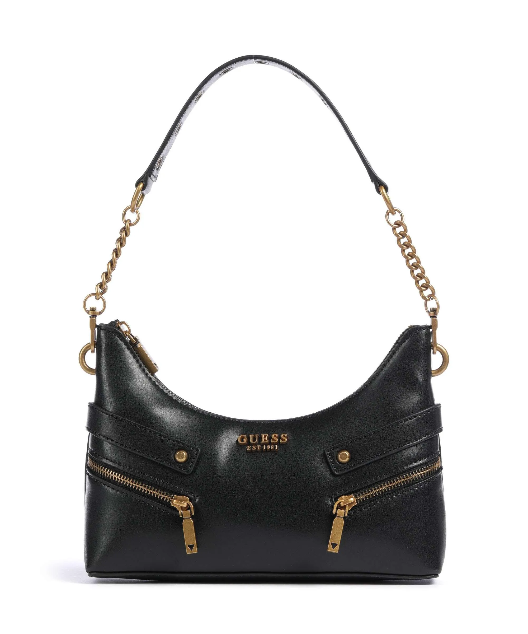  Guess Trissa Borsa a spalla pelle sintetica nero  