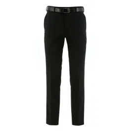 Henk ter Horst Wool/Terlenka Stretch Pantalon Nero