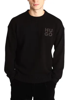 Hugo Uomo Maglione Girocollo 50500015-001 Nero