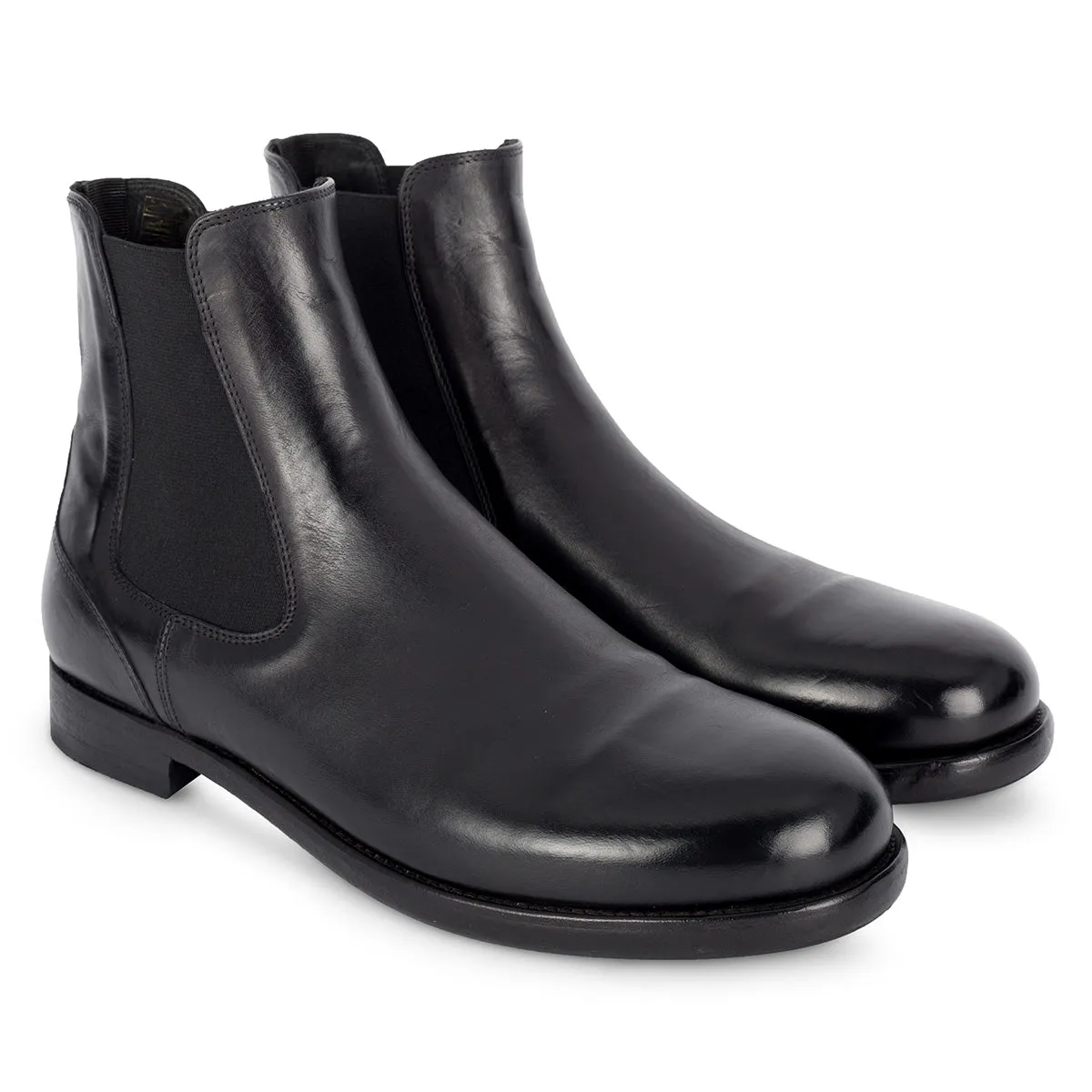 IVAN 91004Black Chelsea Boots