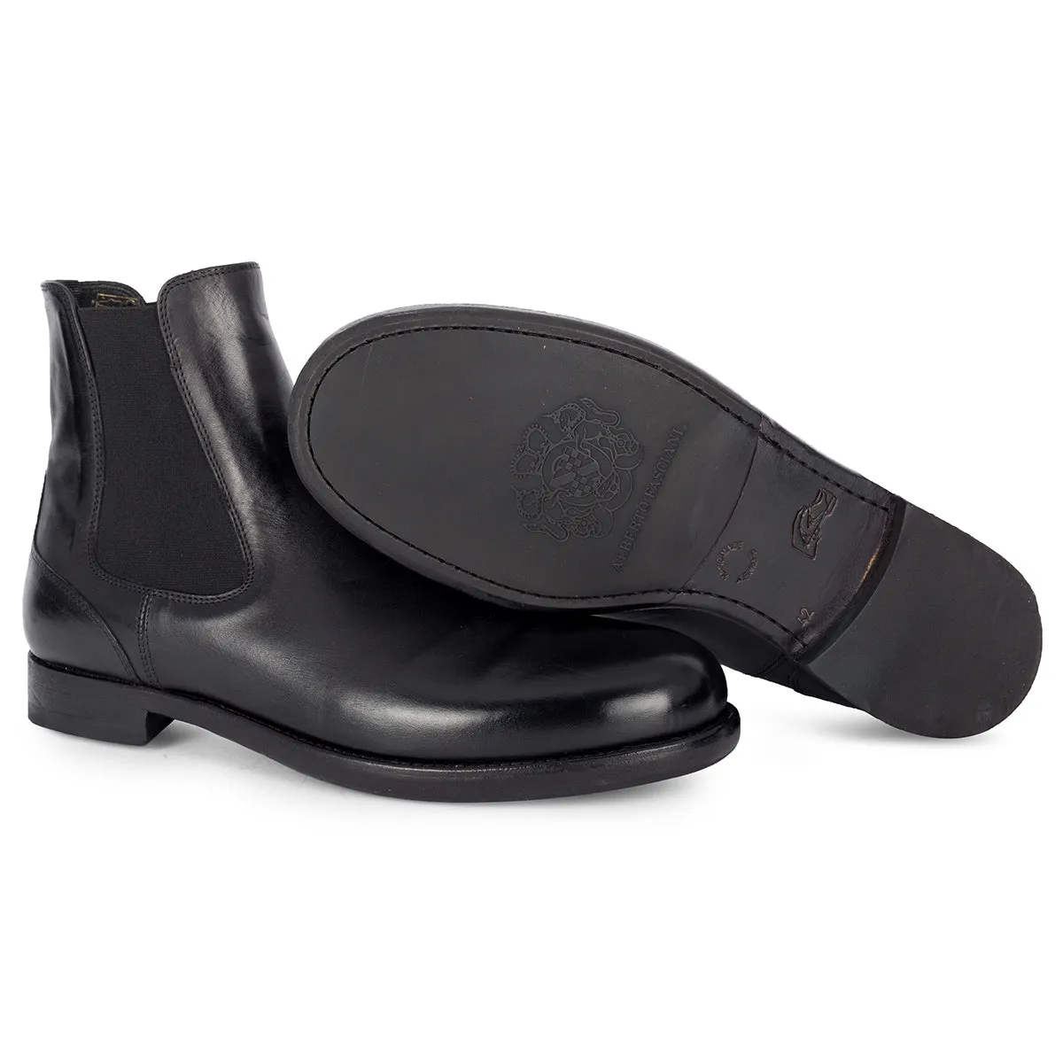 IVAN 91004Black Chelsea Boots