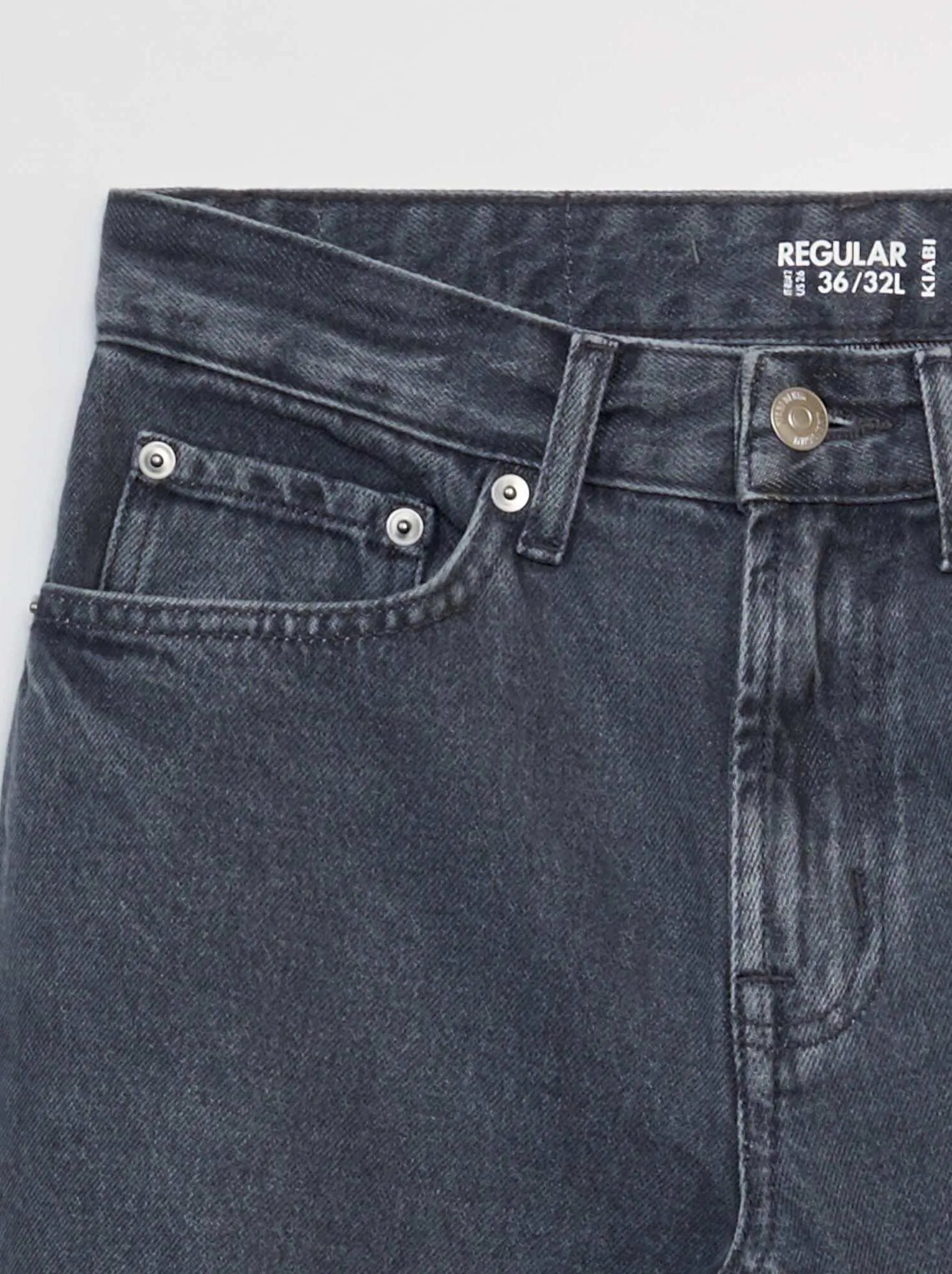 Jeans dritti - L32 - GRIGIO