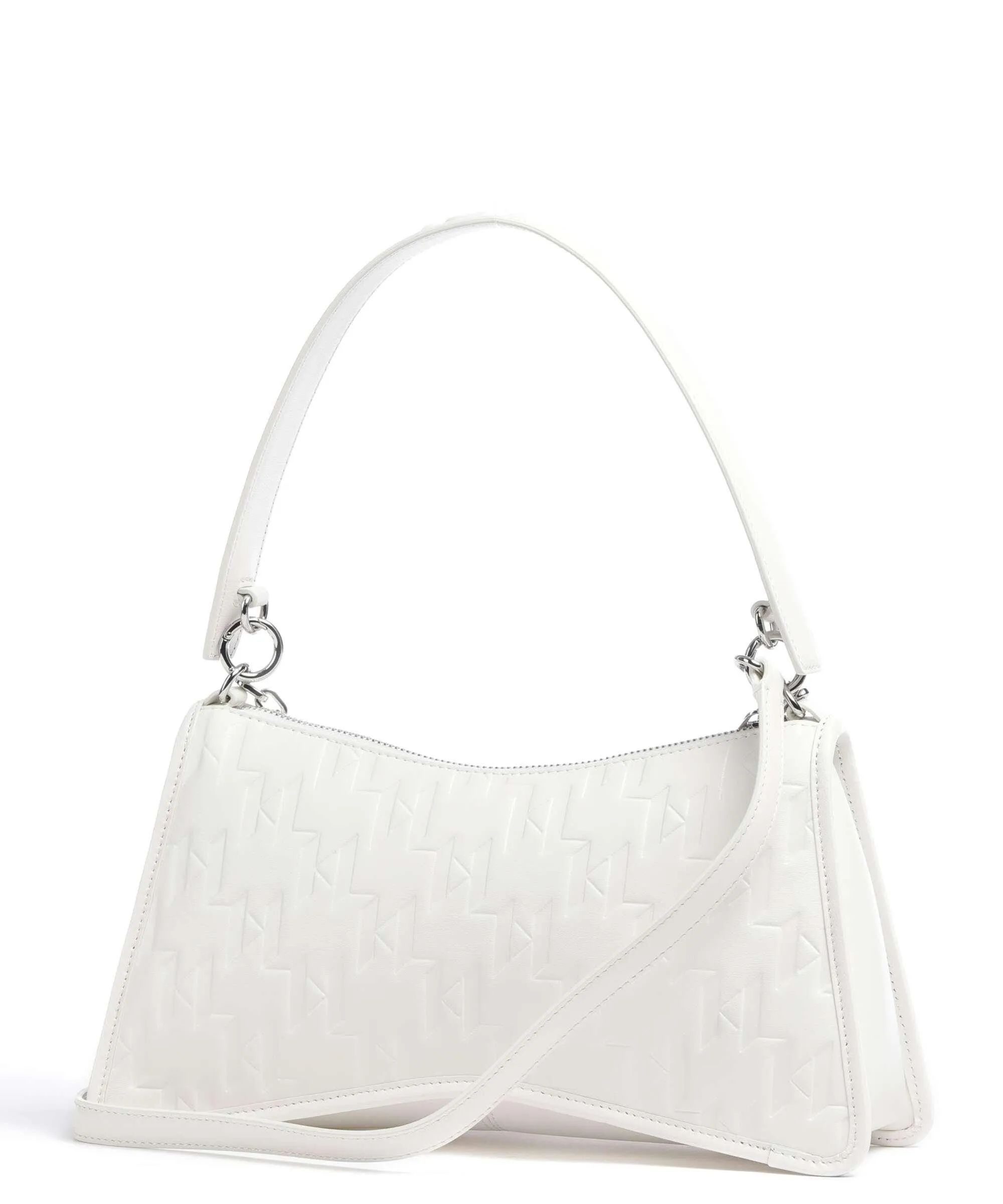  Karl Lagerfeld K/Seven Element Borsa a spalla pelle sintetica bianco  