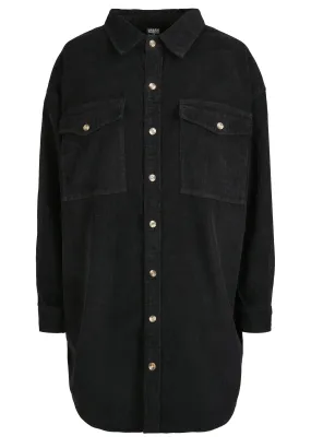 LADIES LONG CORDUROY OVERSHIRT - Camicia