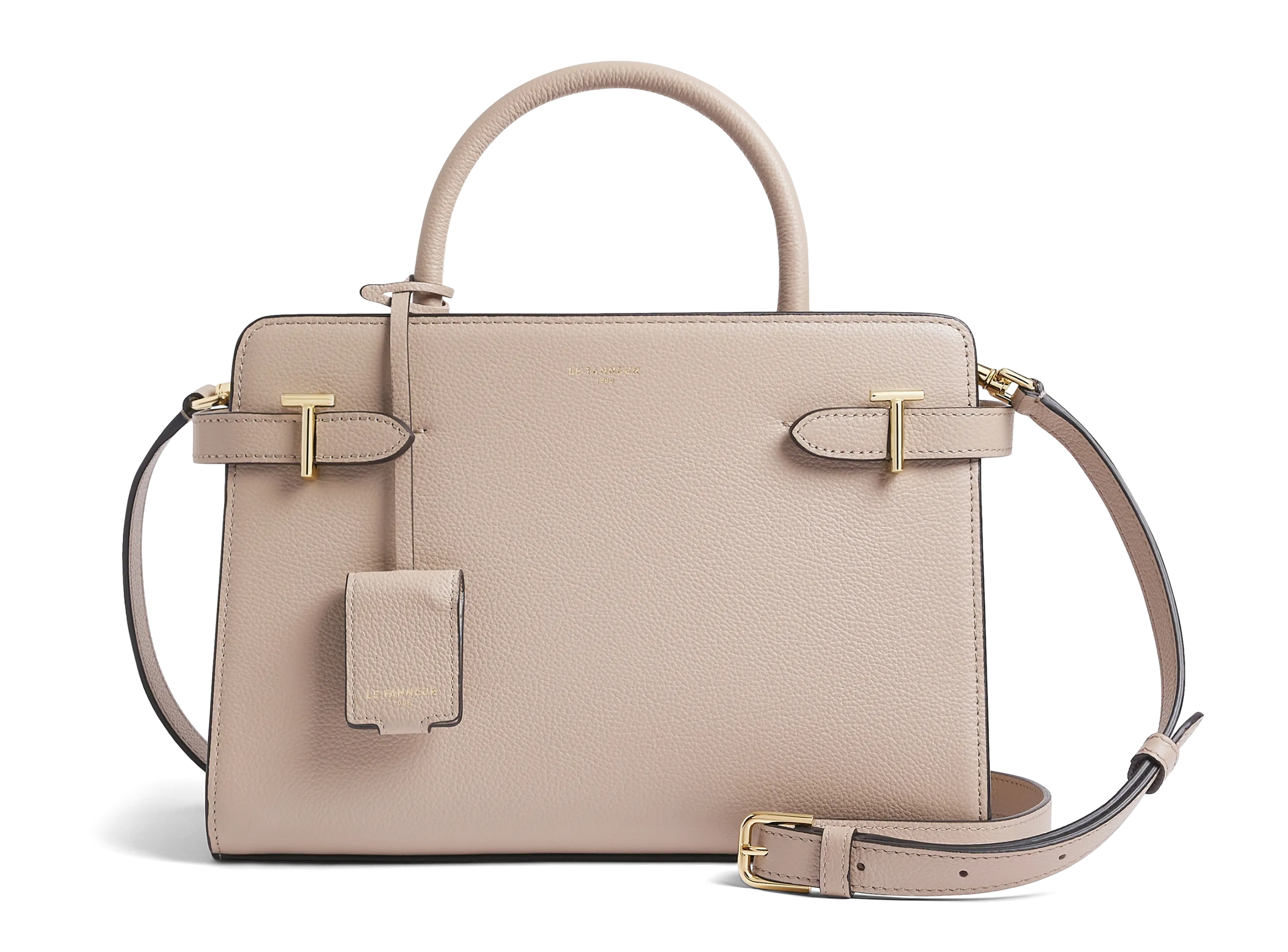  LE TANNEUR   EMILIE - Borsa a mano in pelle martellata | Beige