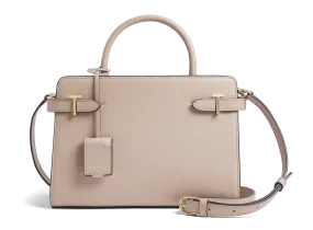  LE TANNEUR   EMILIE - Borsa a mano in pelle martellata | Beige