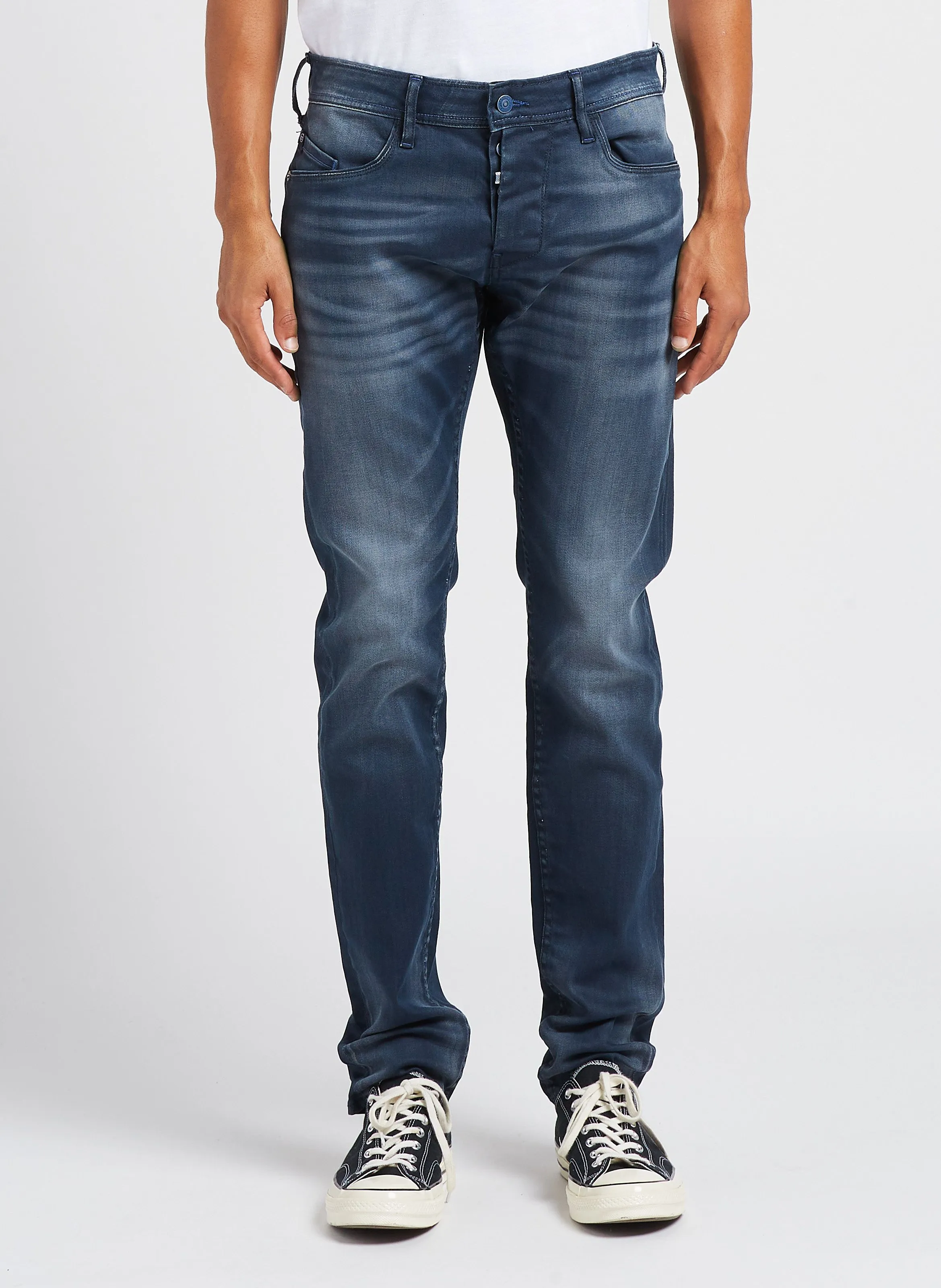  LE TEMPS DES CERISES   Jeans stretch attillati in misto cotone | Blu