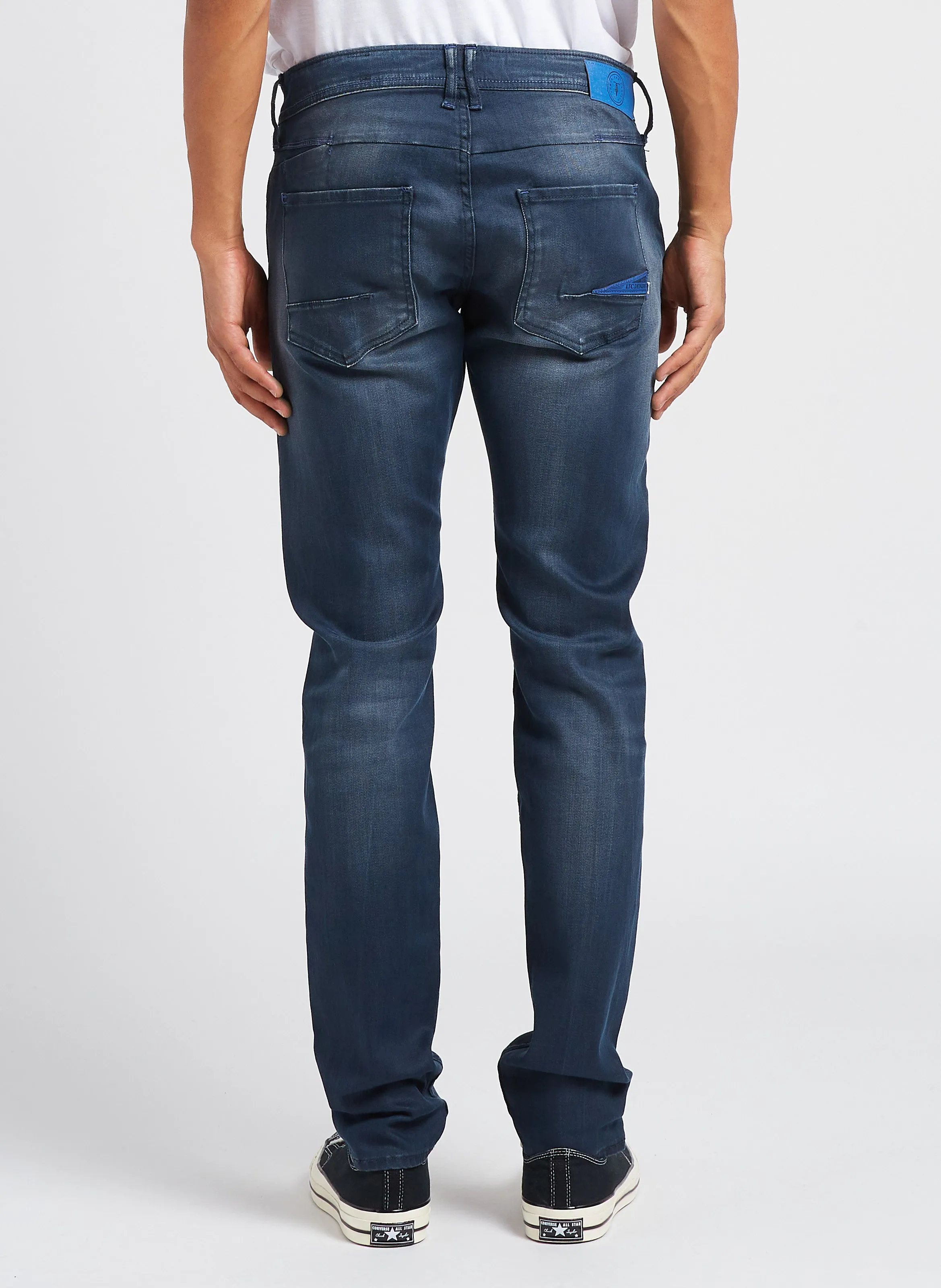  LE TEMPS DES CERISES   Jeans stretch attillati in misto cotone | Blu