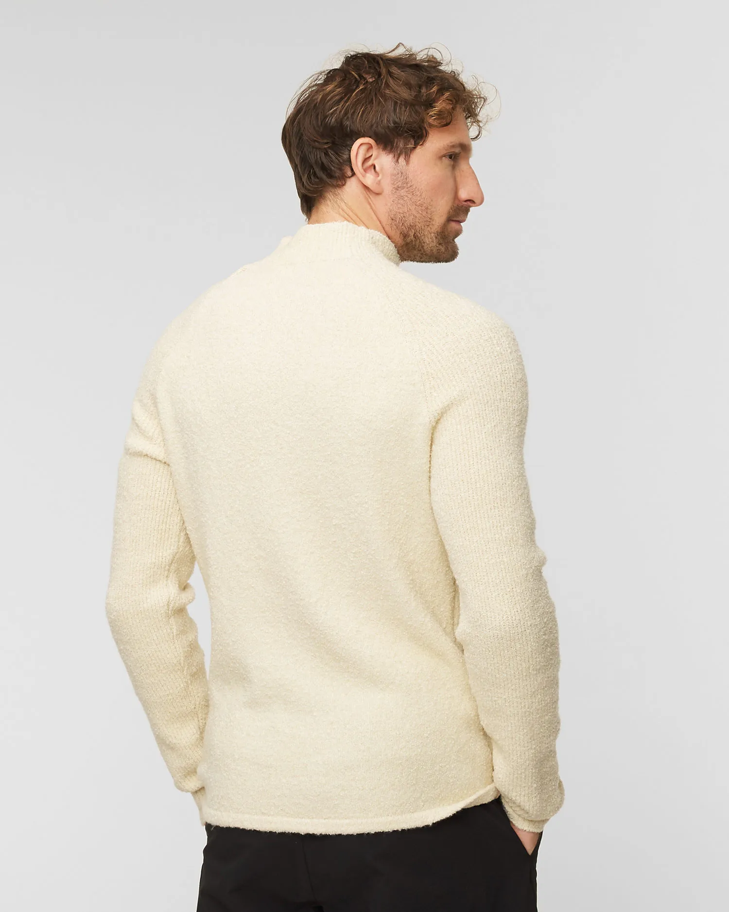 Maglione con mezzo collo alto NAPAPIJRI DOUCLE T NP0A4FM6-whitecap-gray