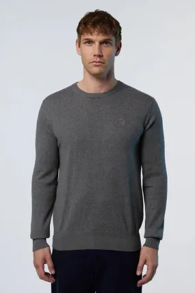 Maglione in cotone e lana uomo Grigio