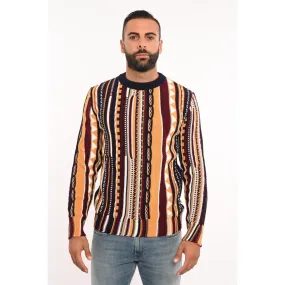 Maglione uomo girocollo a fantasia Vandom