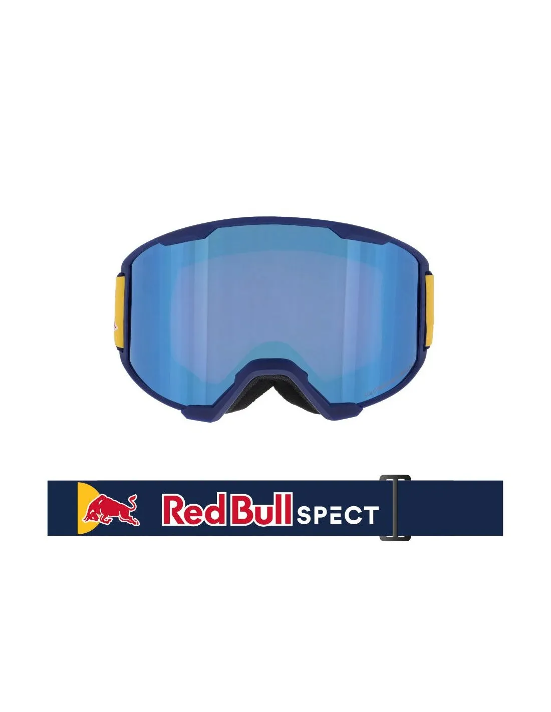 Maschera da sci Red Bull Solo blu scuro opaco / archetto blu