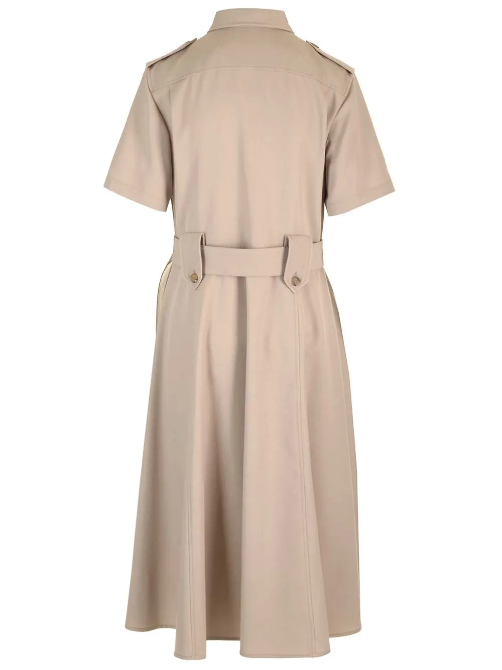   Miu Miu  Vestito midi in gabardina di lana  