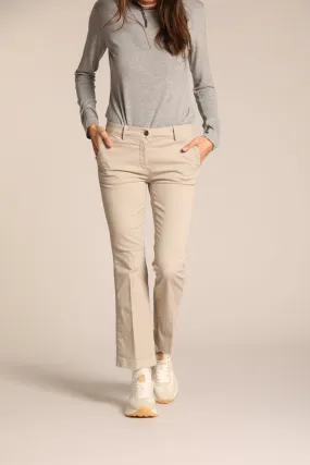 New York Trumpet pantalon chino femme en satin coupe slim 