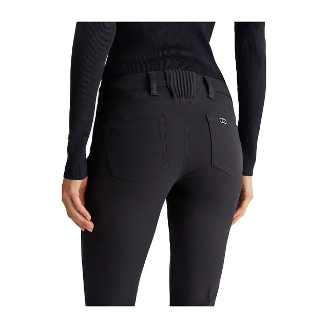 Pantalone Donna Flare Vita Bassa Nero Liu Jo