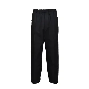 Pantalone dritto in cotone nero Jil Sander