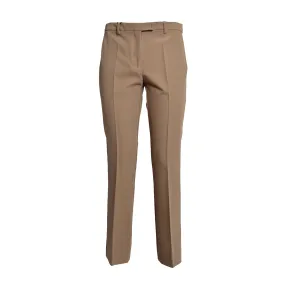 Pantalone Fatina in cotone e viscosa marrone 'S Max Mara