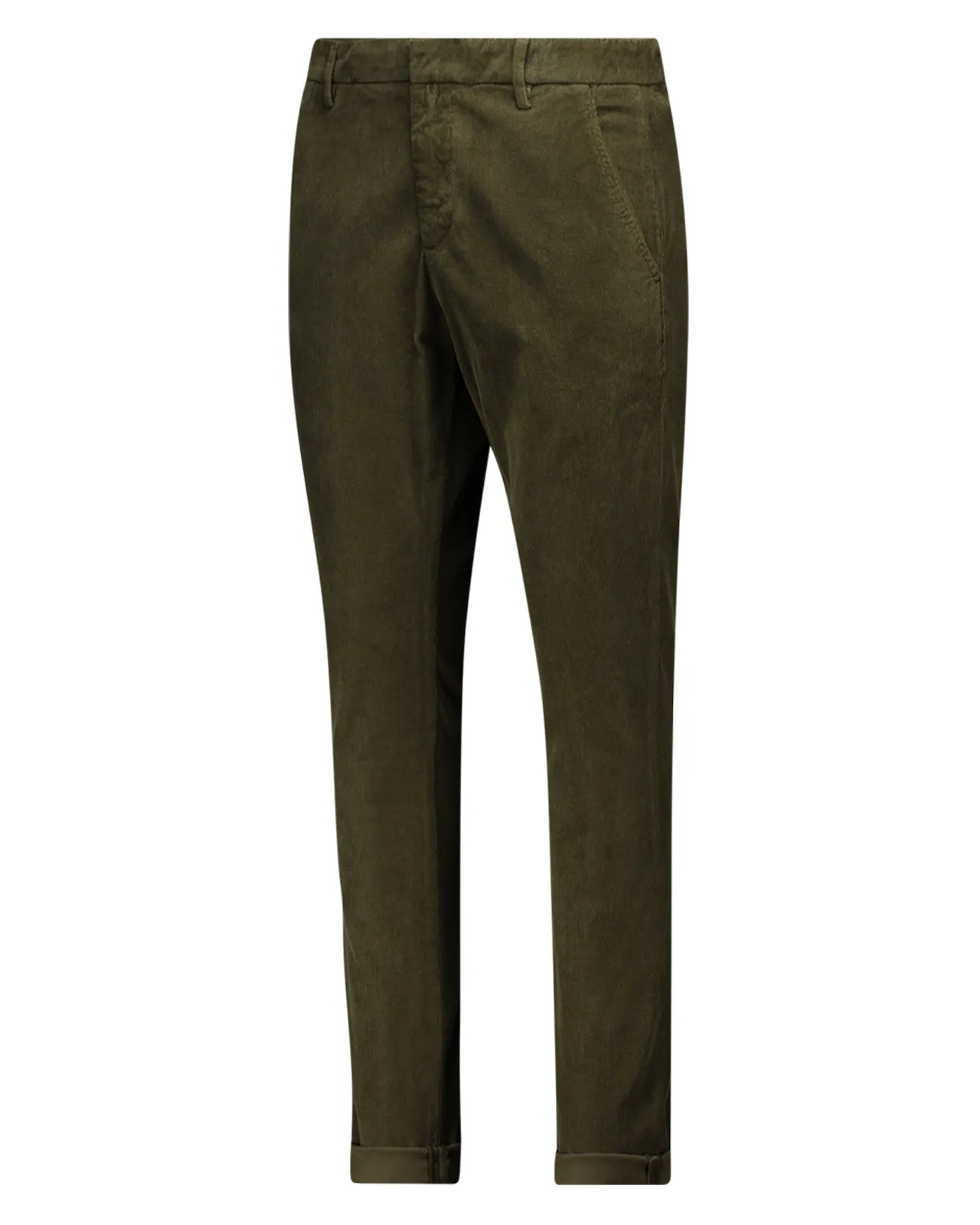 Pantalone Gaubert slim millerighe verde