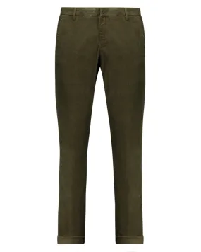 Pantalone Gaubert slim millerighe verde