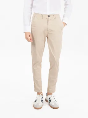 Pantalone in twill sabbia